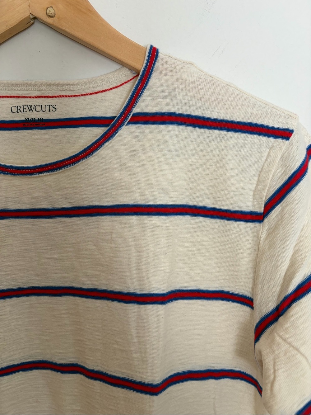 J Crew Cotton Short Sleeve Striped Tee